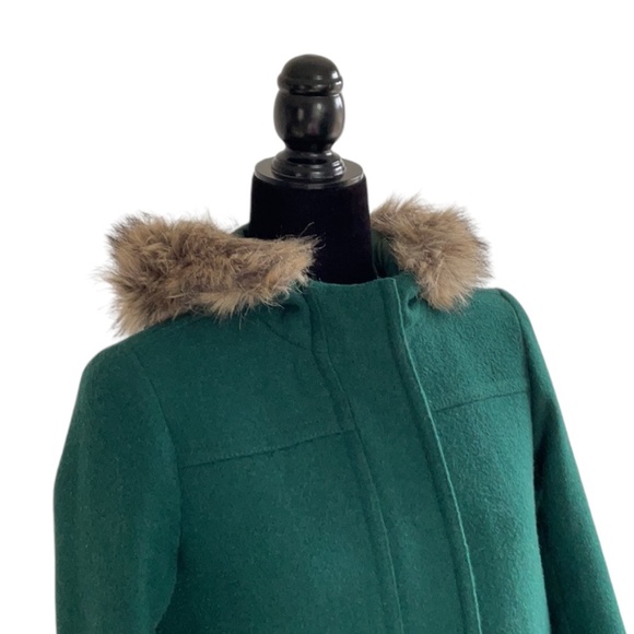 J.Crew Mercantile Vail Wool Blend Parka in Academic Green, size 0 - Picture 4 of 14